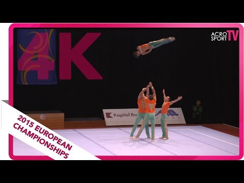 Andreev, Borisov, Parvanov, Dimitrov - Bulgaria - Senior dynamic final - European Championship 2015