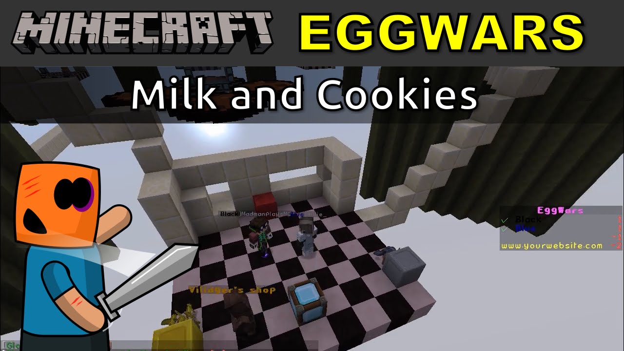 Minecraft PVP EggWars, Milk and Cookies