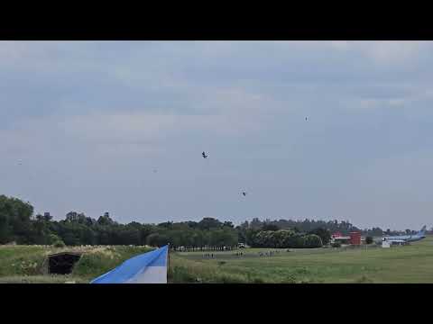ÚLTIMA PASADA DE F16 EN LAS HIGUERAS, CÓRDOBA, EL DÍA DE SU PRESENTACIÓN. 6.12.25