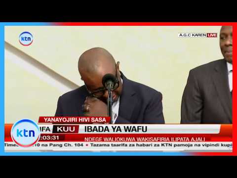 Housing CS Charles Hinga overwhelmed by emotions while eulogising MP Johanna Ng’eno