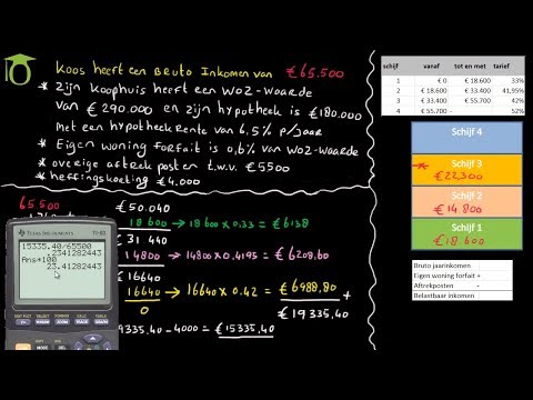 Berekenen inkomstenbelasting box 1 - (economie uitleg)