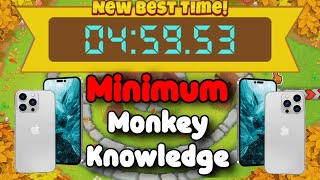 BTD6 Race Mobile Friendly Tutorial 📱 Minimum Monkey Knowledge 📱 Stumped in, Stamped out