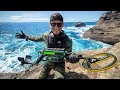 Scuba Diving One of Hawaii's Most Dangerous Cliff Side for Sunken Treasure! (Spitting Caves)