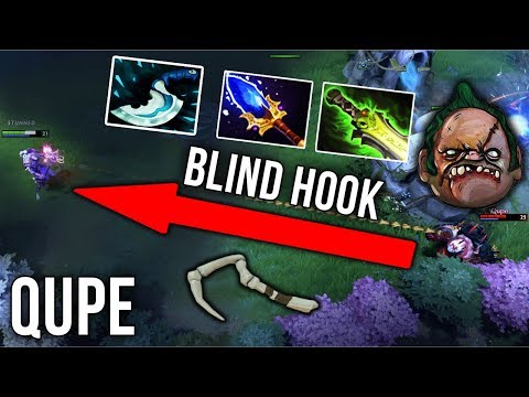 Qupe The Best Pudge in Dota 2?! Blind Hook + EPIC Buyback Bug? Crazy Comeback!