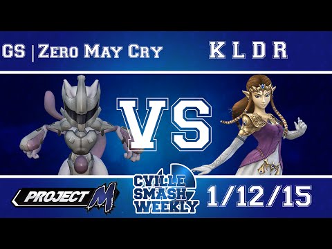 Cville Smash - GS | Zero May Cry (Mewtwo) Vs. K L D R (Samus.Zelda) SSBPM Round Robin - Project M