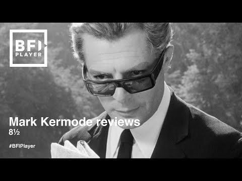 Thumbnail of the video: Mark Kermode reviews 8½ (1963) | BFI Player