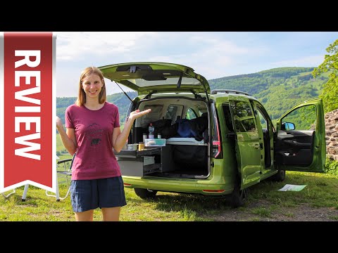 Wir campen im VW Caddy California: Schlaf-Test zu zweit, Küche, Stauraum, Funktionen , Lob & Kritik