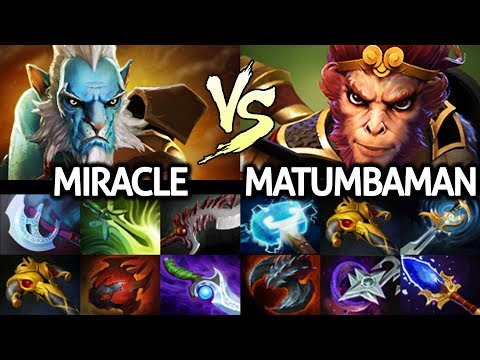 MIRACLE Phantom Lancer VS MATUMBAMAN Monkey King - The Battle of Top Carry 7.23 Dota 2