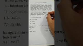 6. Sınıf Sosyal Bilgiler 6. Ünite 1.Kazanım Yeni Nesil Soru