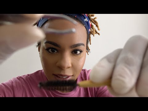 JAMAICAN ACCENT ASMR - Personal Attention Eyebrow Tweezing Roleplay