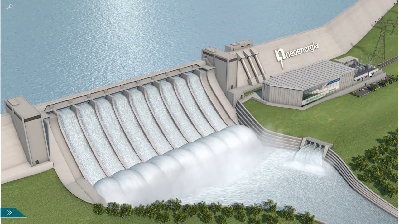 Usina Hidrelétrica - maquete virtual