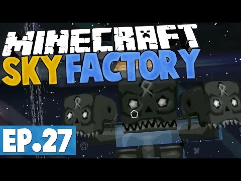 Minecraft Sky Factory 2.5 - WITHER FIGHT & SIGIL RITUAL! #27 [Modded Skyblock]