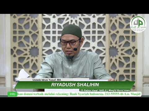 Riyadhus Shalihin ( Hadits-3, Bab-26 Keharaman Kedzhaliman) - Ustadz Idrus Yusuf, MA