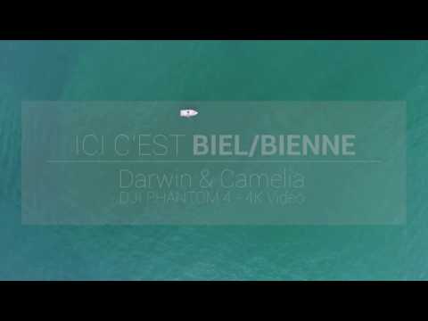 BIEL / BIENNE - SWITZERLAND - 4K - SKYVIEW PLANET