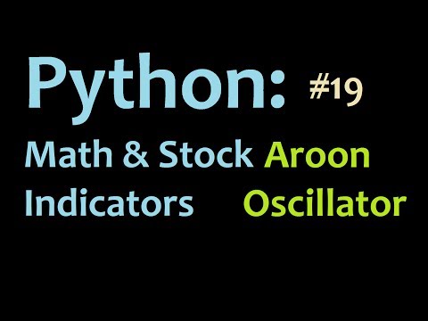 Aroon Oscillator Calculation Programming in Python and Graphing in Matplotlib