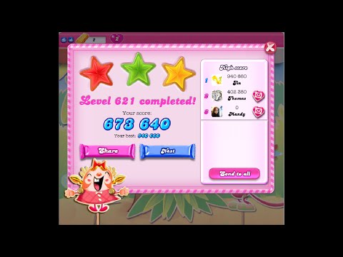 Candy Crush Saga Level 621   ★★★   NO BOOSTER