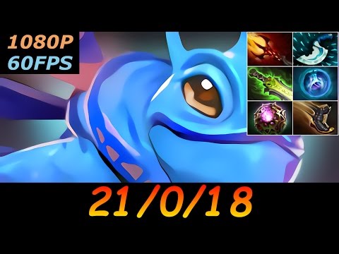 Dota 2 Puck Pro 21/0/18 (Kills/Deaths/Assists) Top MMR 800 GPM Ranked Full Gameplay