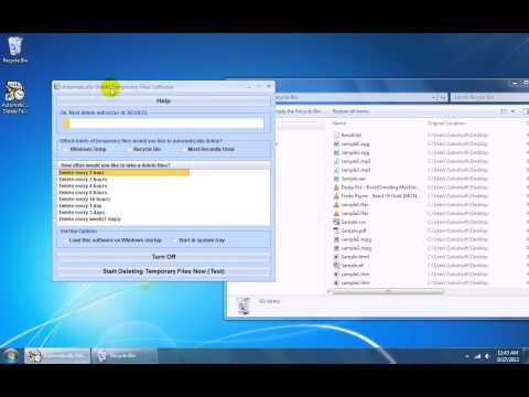 Automatically Delete Temporary Files Software
