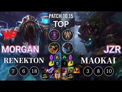 WE Morgan Renekton vs Jzr Maokai Top - KR Patch 10.15