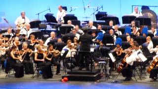 The Simpsons Take The Bowl - Alf Clausen Medley Señor Burns (Hollywood Bowl, Los Angeles CA 9/14/14)