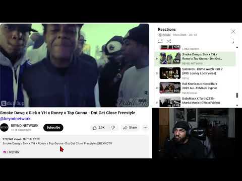 Smoke Dawg x Sick x YH x Roney x Top Gunna - Dnt Get Close Freestyle (Reaction)