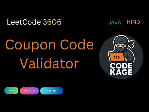 Leetcode 3606 Coupon Code Validator Filtering Custom Sorting Explained Java
