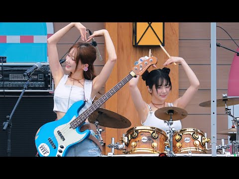QWER 쵸단 & 마젠타 직캠 / 250719 캐리비안베이 워터 뮤직 풀파티 / #QWER #CHODAN #Magenta #Fancam