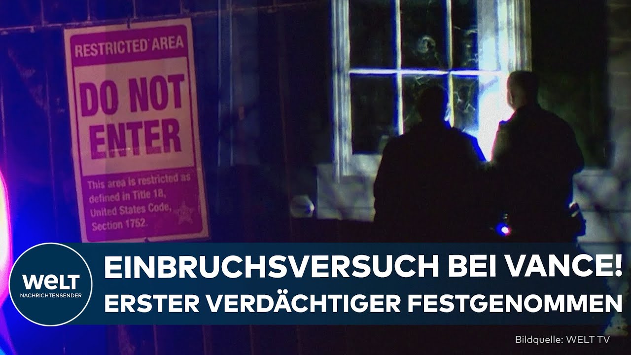 USA: Einbruchsversuch bei US-Vizepräsident J.D. Vance – Verdächtiger in Cincinnati festgenommen!