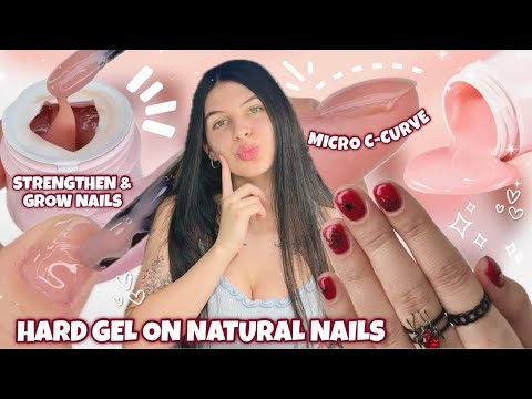 I Tried Beetles Hard Gel for the FIRST Time |  Easy Hard Gel Application on Natural Nails +NAIL PREP