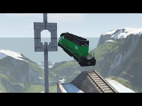 Carefully planned Train stunts - beamng drive | Car Pal