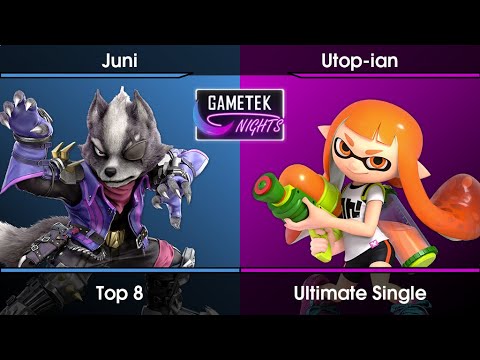 Gametek Night 2023.16 Top 8 - Juni (Wolf) Vs. Utop-ian (Inkling) SSBU Ultimate Tournament