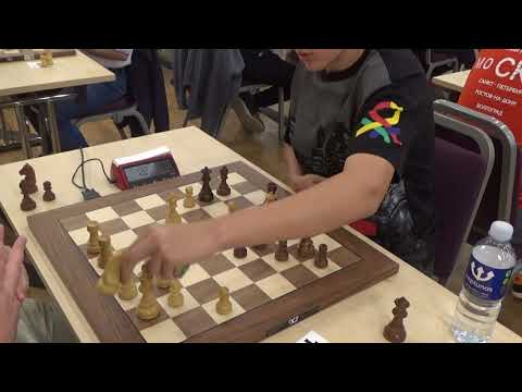 Hindered threats appear after position opened up: Shirov - Pogosyan, Blitz chess