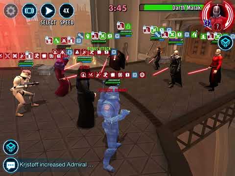 SWGOH - GAC - 5vs5 - SEE vs Darth Malgus