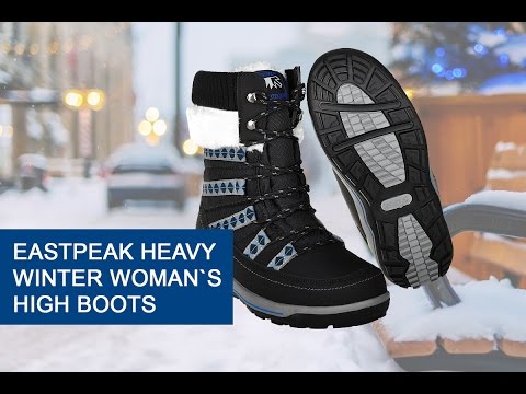 Напівчоботи East Peak Heavy Winter Women's High Boots, відео 8 - інтернет магазин MEGASPORT