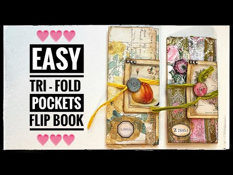 Easy - Tri Fold With Pockets and Flip Book