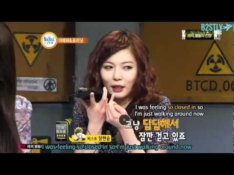 [B2STLYSUBS] 120607 Beatles Code - Hyunah's call to Hyunseung