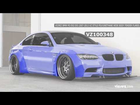Vicrez BMW M3 E92 E93 VZ Style Wide Body Fender Flares vz100348