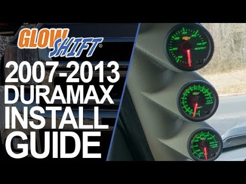 GlowShift | How To Install A Diesel Gauge Package Into Your New Body Style 2007-2013 Duramax