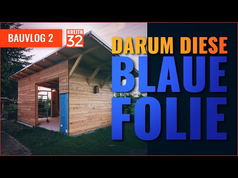, title : 'BauVlog Nr2 - Warum blaue Folie am Gartenhaus? #gartenhaus #bauvlog'