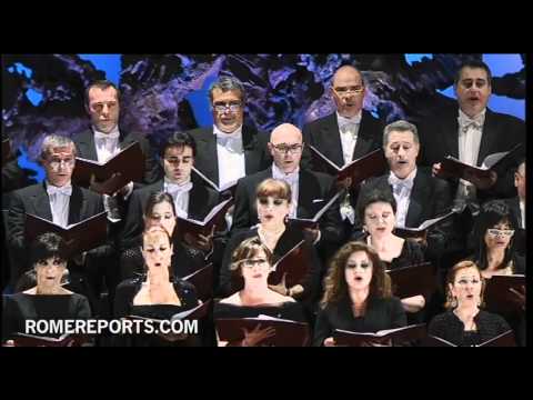 Riccardo Muti and Rome's Opera, performs for Benedict XVI to celebrate his 7th anniversary as Pope