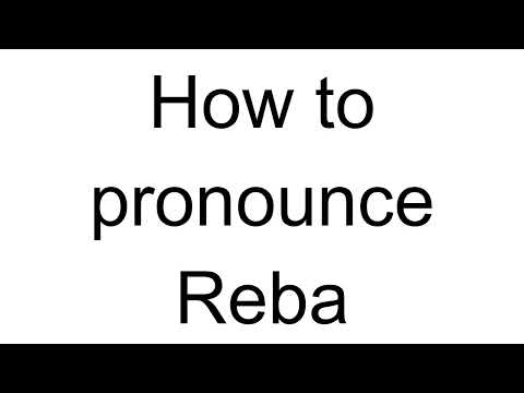 How to Pronounce Reba (English)