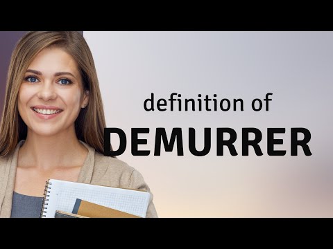 Demurrer — DEMURRER definition