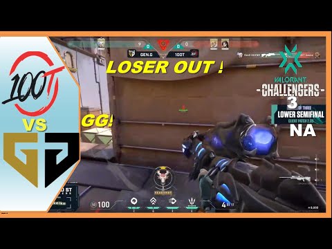 LOSER OUT ! 100T vs Gen G - All HIGHLIGHT - VALORANT VCT 2021:North America - Stage 1 Challengers 3