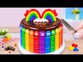 KITKAT Amazing Rainbow Cake Perfect Miniature Cake Decorating Tutorials Unbox Overworld