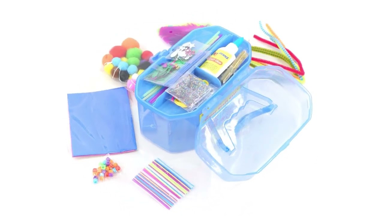 Blue Kids Super Craft Carry Case