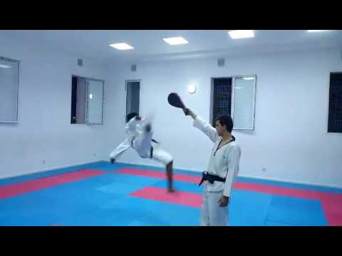 540 degree Tae Kwon Do  kick slow motion