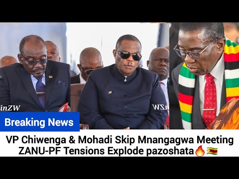 Zimbabwe VP Chiwenga, Mohadi Snub Mnangagwa Meeting as Ruling Party Factions Erupt