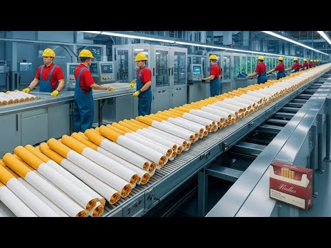 How 20,000 Cigarettes Are Made Per Hour | Complete Factory Manufacturing Process Start to Finish