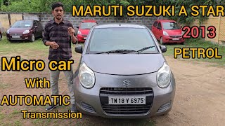 ❌SOLD❌AUTOMATIC MICRO CAR | MARUTI SUZUKI A STAR VXI AT 2013 PETROL ⛽️ | ABS BREAKING |MN CARS
