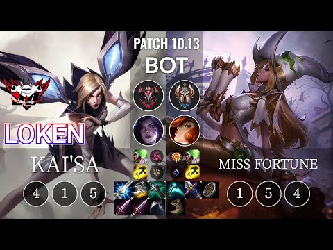 JDG LokeN Kai'Sa vs Miss Fortune Bot - KR Patch 10.13